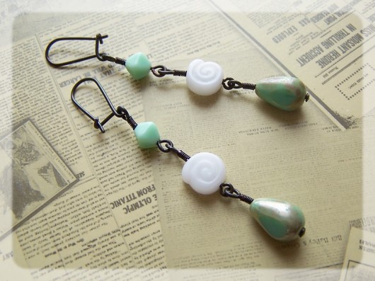Little Snails - kolekcja Vintage zielona oliwka