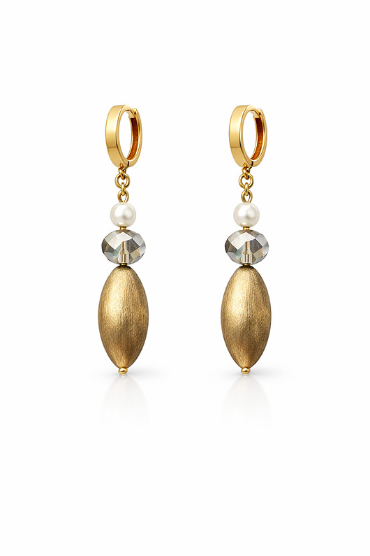 kolczyki pozłacane Kolczyki pozłacane GOLDEN DROPS- unikat