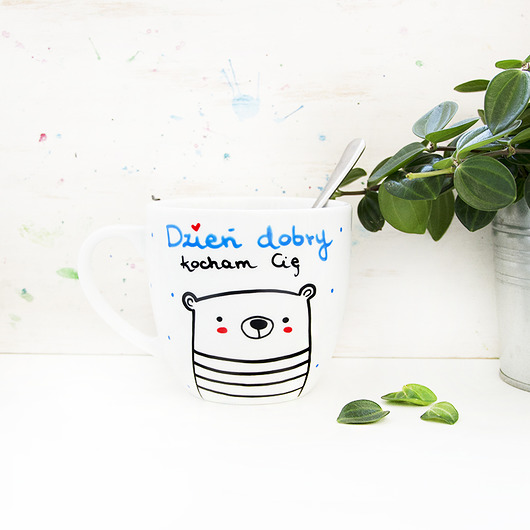 Dzień dobry, kocham Cię - kubek 300ml miamilu