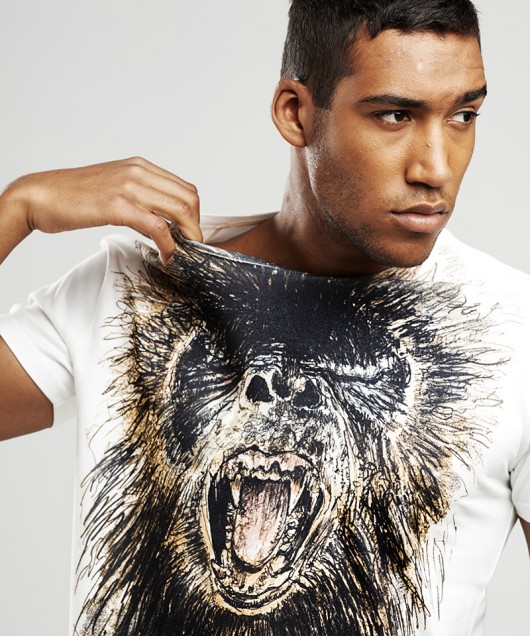t-shirty męskie Langur face T-shirt SELVA