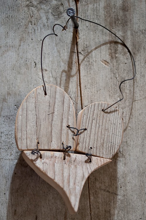 &quot;Red- gray heart &quot; - serce na Walentynki i love nature