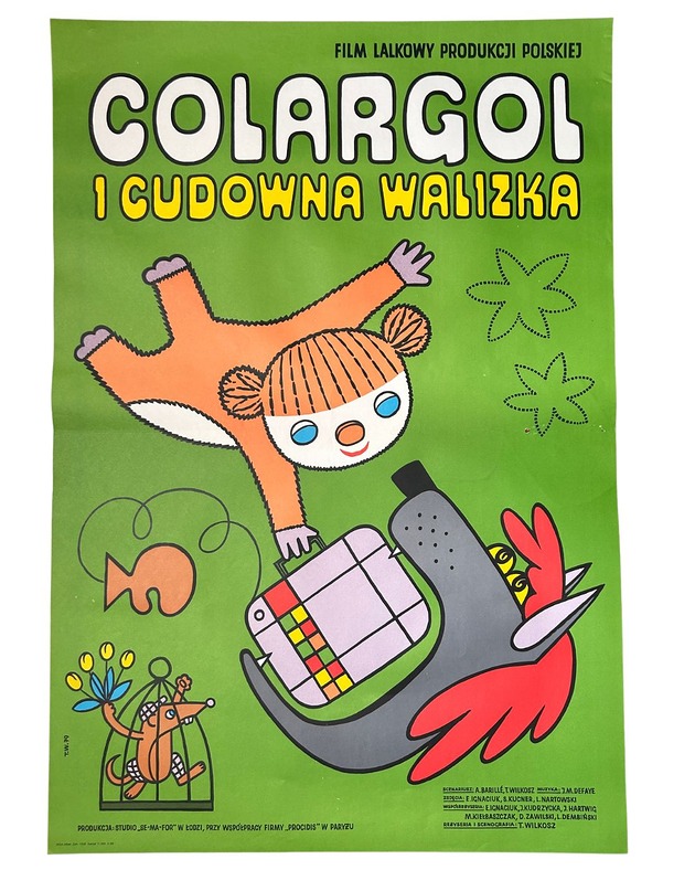 plakaty Plakat filmowy COLARGOL I CUDOWNA WALIZKA, 1979, aut. Tadeusz Wilkosz