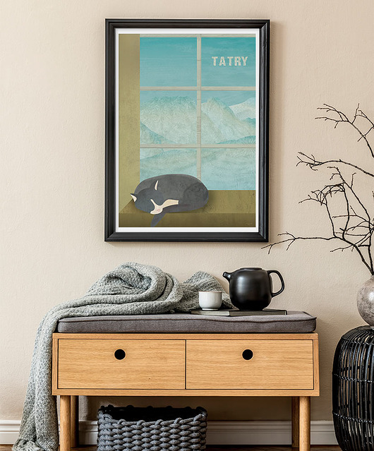 plakaty Tatry - zima w górach - plakat 50x70 cm