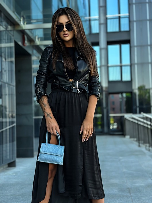 spódnice maxi Długa spódnica MADERA czarna