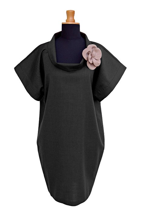 Loose kimono dress 36 czarna Kasia Zapała