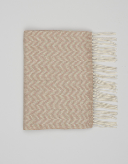 tuby i kominy Szalik kaszmirowy cachemire beżowy (bz2)