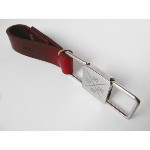 KEYCHAIN / Squere Burgundy RUSH