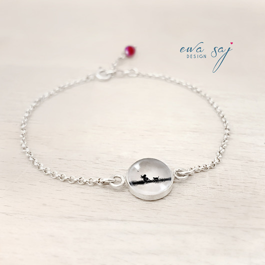 wisiory Star Girl Classic kot - bransoletka 925