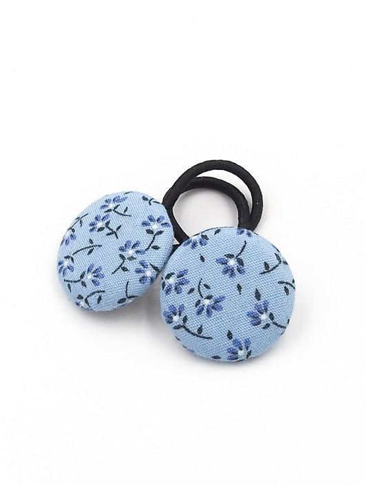 ozdoby do włosów dla dzieci Gumeczki do włosów w kwiatki Blue Little Flowers