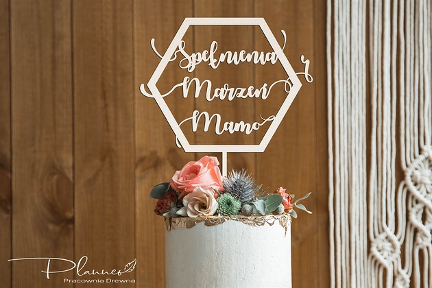 Topper Sześcian Urodzinowy Planneo