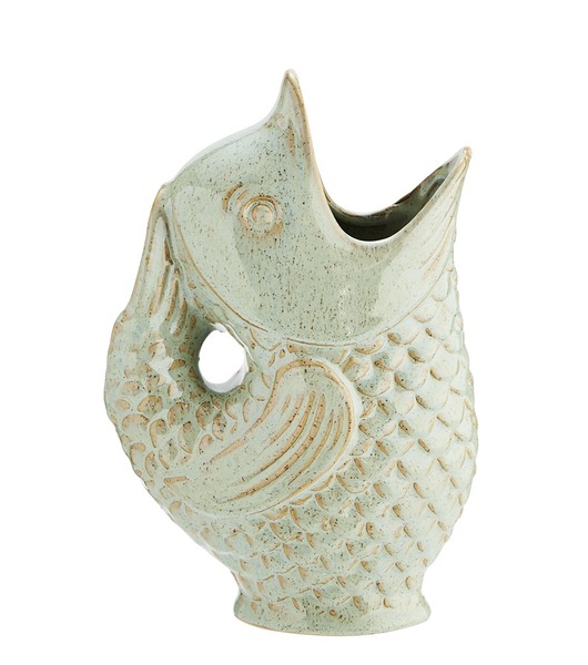 Wazon dekoracyjny Fish,kamionka,boho,23,5 cm Home Design