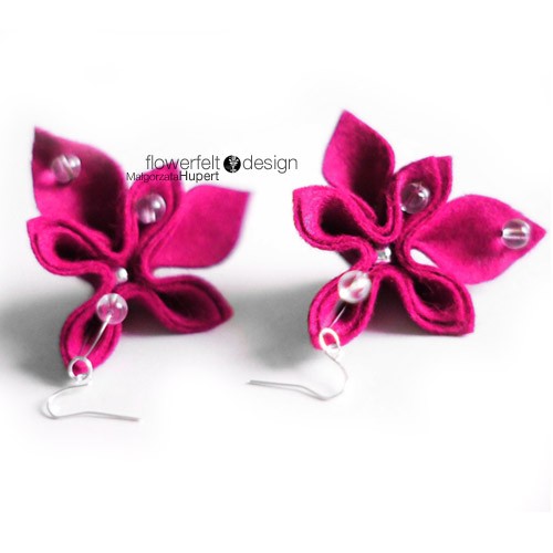 a nocą znów płakałaś...(fuksja) FlowerFelt Design