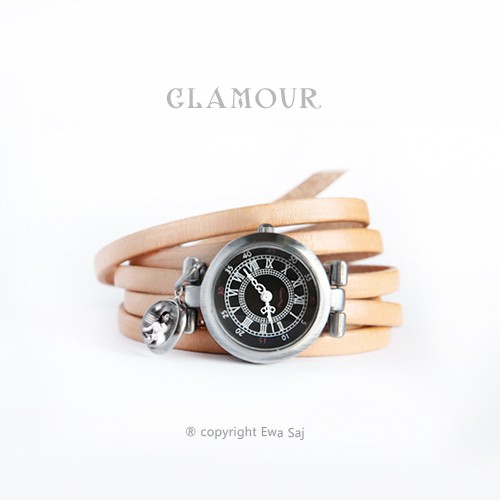 Glamour - bransoletka zegarek - naturalna Ewa Saj Fotografie