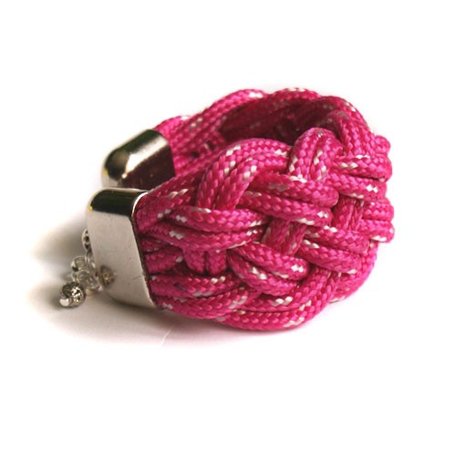 LINKOWA szeroka bransoletka PINK kaktusia