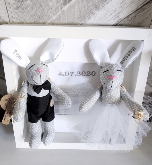 Prezent Dodatek na ślub Króliki LalaShop