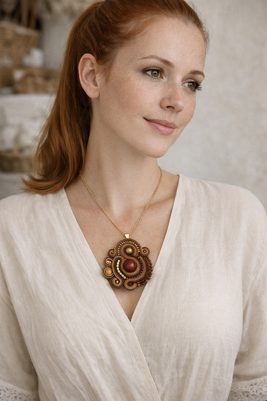 wisiory Elegancki wisior sutasz