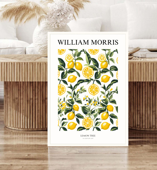plakaty William Morris plakat cytryny dekoracja ścienna