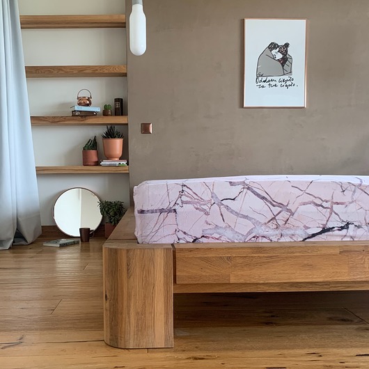 pościel Prześcieradło ROSE MARBLE