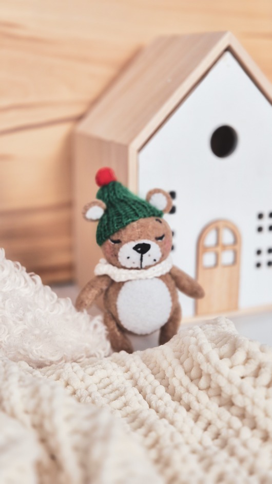 misie i maskotki Pluszowy Miś, mała zabawka do kieszonki