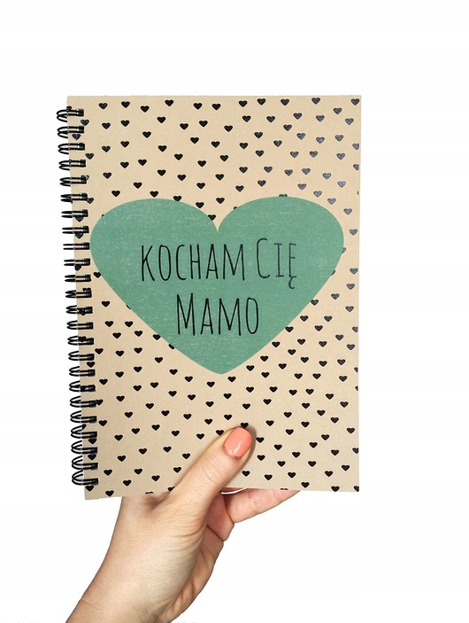 notatniki i albumy Kocham Cię Mamo, notatnik