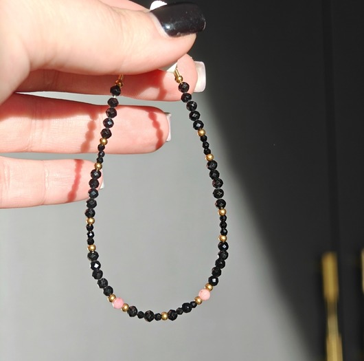 bransoletki złote Bransoletka turmalin rodonit