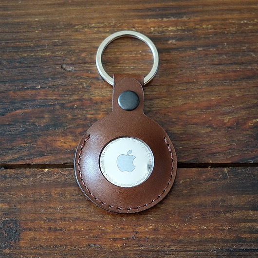 breloki Skórzany brelok na klucze  do Apple AirTag uniseks Koala ciemny brąz