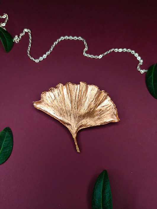 broszki Broszka Liść Miłorzębu