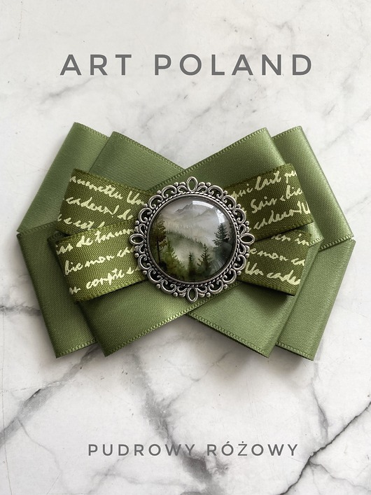 broszki Kolekcja ART Poland Brosza z grafiką Polskie Góry