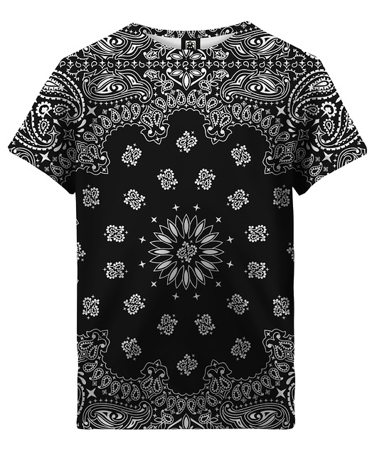 t-shirty dla chłopców T-shirt Boy DR.CROW Bandana Black
