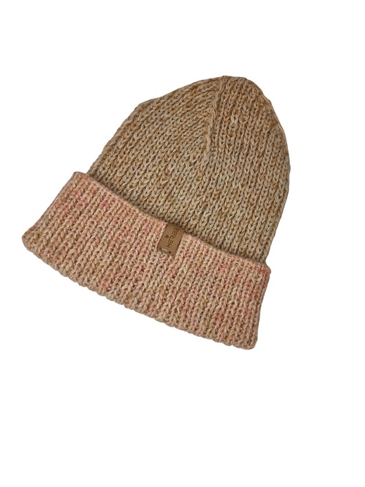 czapki damskie Farbowana naturalnie czapka wełna shetland