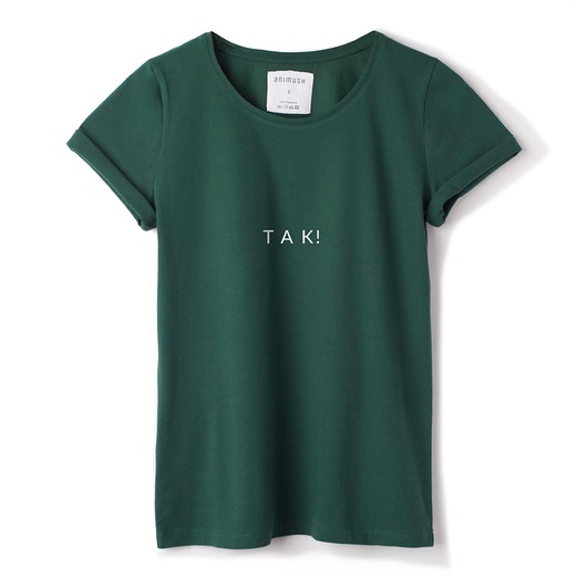 T-shirt zielony TAK! ANIMUSH