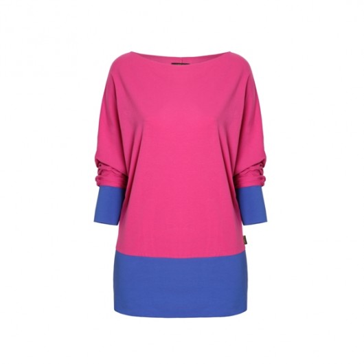 Bluzka oversize BAT pink & blue odCZAPY