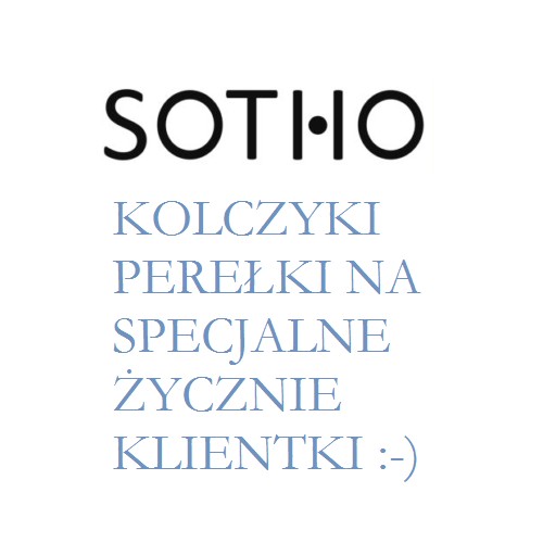 Kolczyki granatowe perełki sztyfty dla Klientki SOTHO