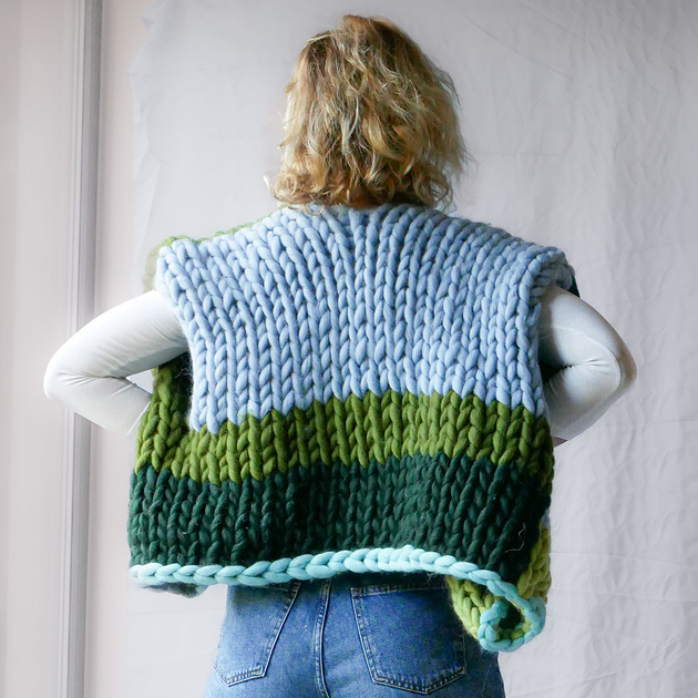 kamizelki damskie 100% wełna kolorowa kamizelka wykonana na drutach