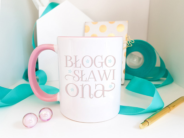 Błogosławiona - kubek z napisem Mocem