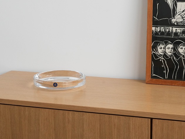 patery i talerze Patera kryształowa, duński design, lata 70, produkcja: Royal Copenhagen