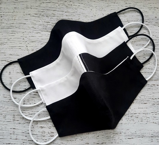 Maseczki black and white w komplecie Martha Stark