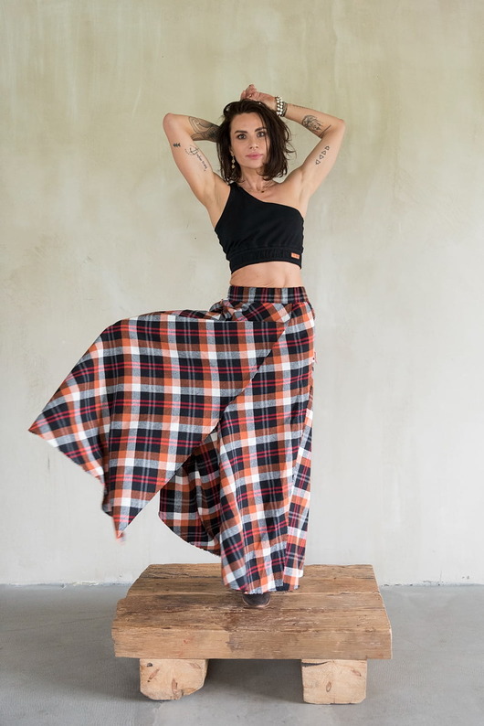 spódnice maxi Spódnica FLANELOWA