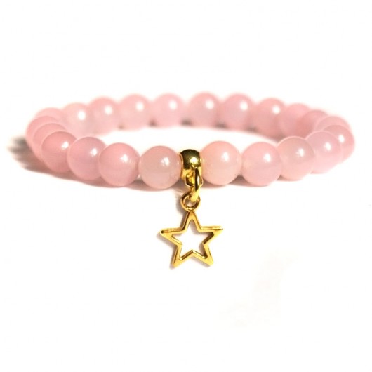 jadeit różowy LIGHT PINK & star kaktusia