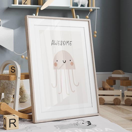 obrazy i plakaty do pokoju dziecięcego Plakat Meduza P79