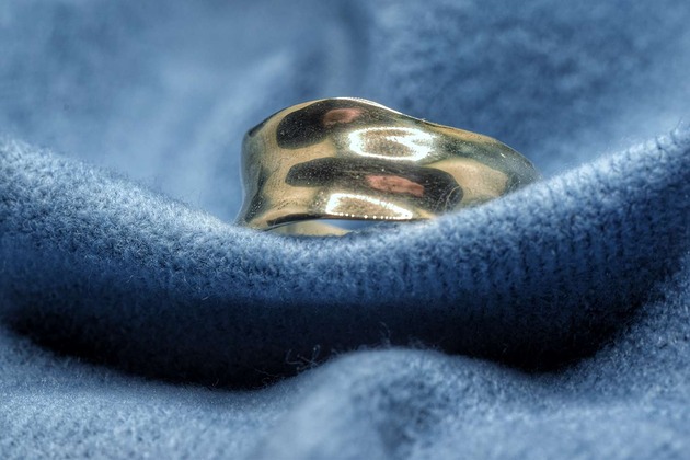 pierścionki - różne Gamma - Pierścień z linii geometrycznej z brązu