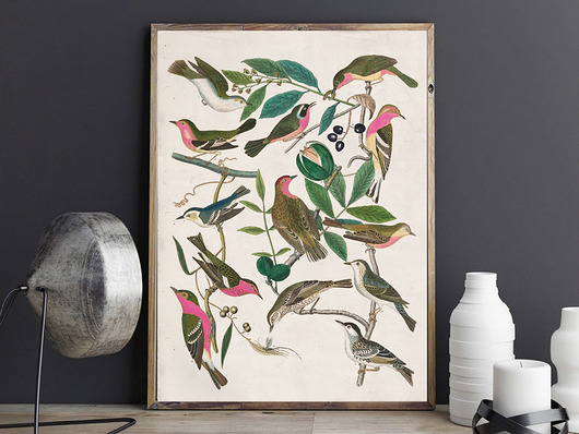 Plakat Birds A4 Milo Mi