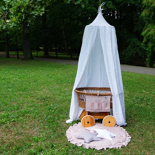 namioty i tipi dla dzieci Lniany baldachim BIAŁYdo pokoju dziecka, dekoracja do pokoju dziecięcego