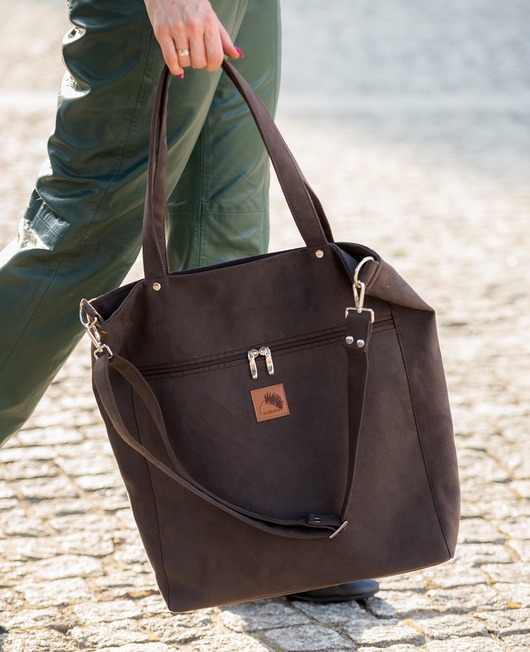 torby na ramię Torba "TOTE BAG" w kolorze  Brunatnym