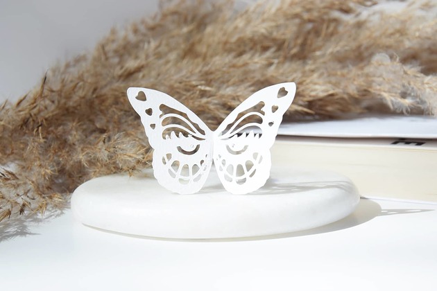 zakładki do książek Zakładka do książki "On Paper" Motyl Ażurowy