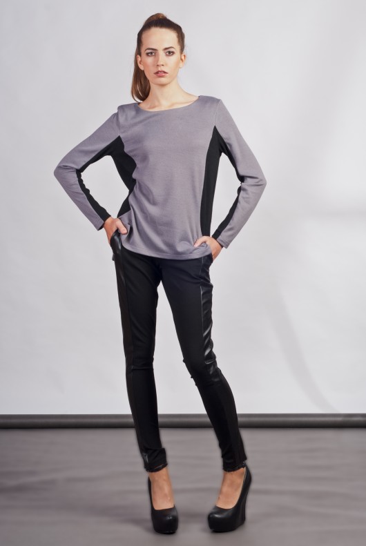 Blouse with longer back  BLU108 Lanti