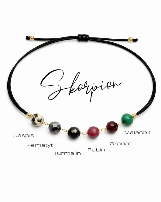 bransoletki na sznurku ZODIAK, Bransoletka Glam, Skorpion