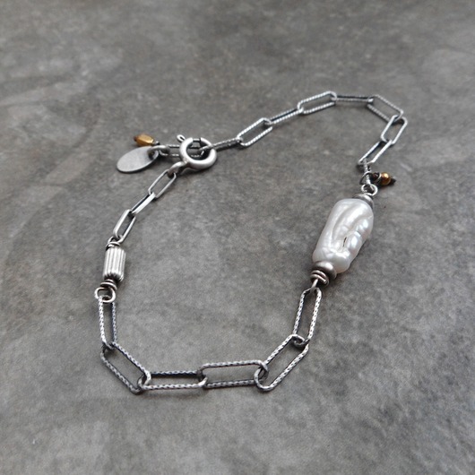 bransoletki srebrne Perła minimalistyczna srebro 925