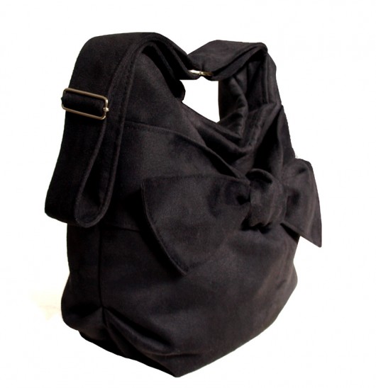 bow medium bag  /  black MOONAXA