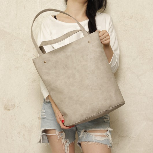 Shopper bag xl beżowy hairoo